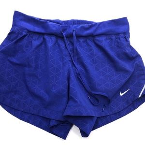 Nike Womens Blue Running Shorts Dri Fit S